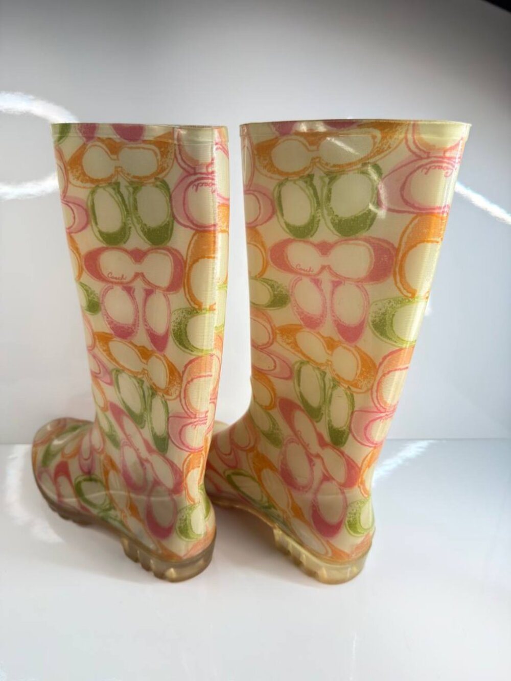 Coach Rubber Rain Boots – Women’s Size 9 - Picture 5 of 15